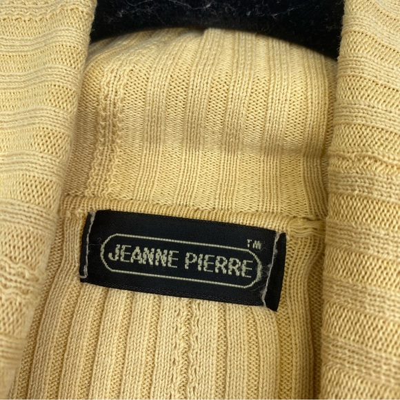 Vintage Jeanne Pierre Large Turtle Neck Ribbed Sweater Longsleeve Top Y2k - Picture 2 of 3
